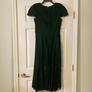 Green Velvet Holiday Dress